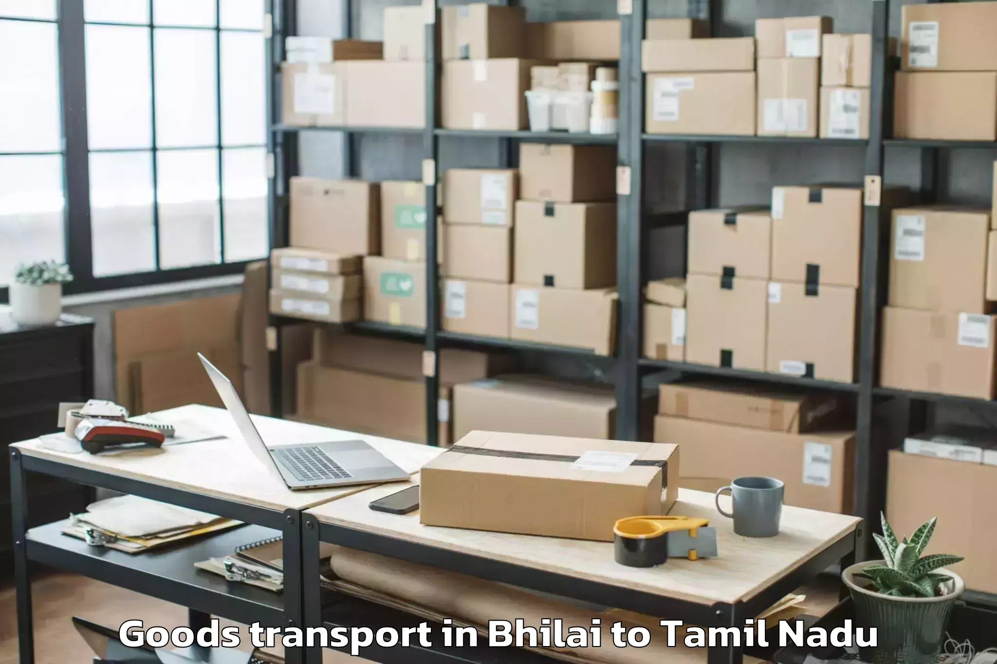 Comprehensive Bhilai to Anna University Chennai Goods Transport